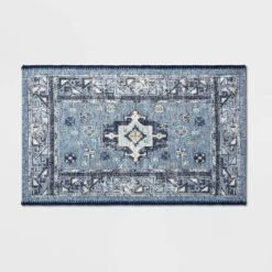 Vintage Persian Medallion Kitchen Rug Blue - Threshold™ -Decor House GUEST 025b5f6d 8461 43cc b2bd 68ea68432beb