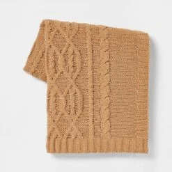 Cable Knit Chenille Throw Blanket - Threshold -Decor House GUEST 06c3534e e724 4660 bffd 3fc0a2800797