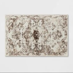 Stanfield Companion Distressed Scroll Area Rug Cream - Threshold™ -Decor House GUEST 0726d2b4 5e5f 4492 8635 4c8273a2e480