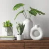 Textured Ceramic Vase White - Threshold™