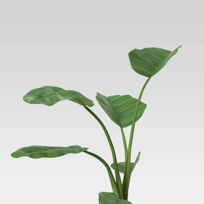 36" X 26" Artificial Travelers Banana Leaf In Pot - Threshold™ 4 36" X 26" Artificial Travelers Banana Leaf In Pot - Threshold™ - Image 2
