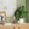 Artificial Potted Leaf In Modern Ceramic Pot Dark - Threshold™: Faux Philodendron, Indoor Decor, Stoneware Base -Decor House GUEST 0b24396b bdf3 48d9 8aaf b7dfff1cf052