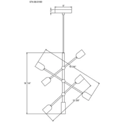 3-Arm Chandelier Brass (Includes Vintage Light Bulbs) - Threshold™ -Decor House GUEST 0bde6637 1ee1 44a3 a54a 4cd8213f2c1f