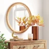 28" Dia Round Wooden Beaded Wall Mirror Natural - Threshold™ 2 28" Dia Round Wooden Beaded Wall Mirror Natural - Threshold™ -Decor House GUEST 0cb9f42f 7fa6 41bf a576 cbccc24cb765
