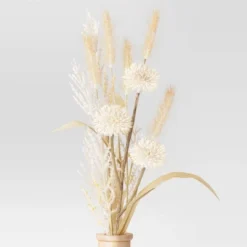 Large Grass Arrangement In Wood Pot - Threshold™ -Decor House GUEST 0f337955 9723 423e 8870 533ac2758a9a