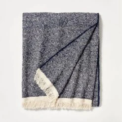 Herringbone Frayed Edges Throw Blanket - Threshold™ Designed With Studio McGee -Decor House GUEST 10ebf0a7 3b1a 4fe8 99e3 b927512565df