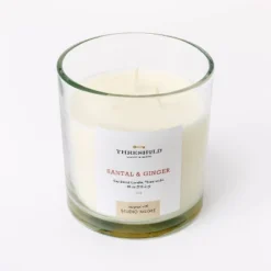 Clear Glass Santal & Ginger Candle White - Threshold™ Designed With Studio McGee -Decor House GUEST 133d9fdf 67f9 454f bb07 36d647d7b08b