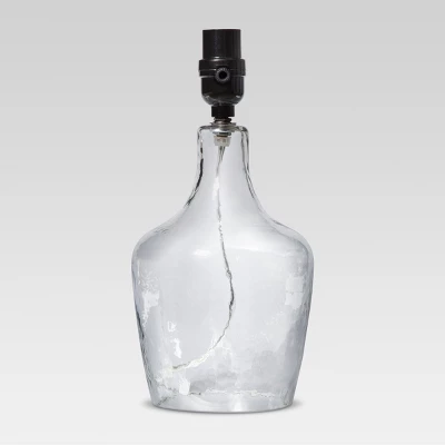 Artisan Glass Jug Small Lamp Base Clear - Threshold™ 3 Artisan Glass Jug Small Lamp Base Clear - Threshold™