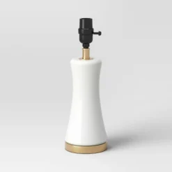 Small Opal Glass Lamp Base White - Threshold™ -Decor House GUEST 169317de 88da 40ac adad deba3191dda1