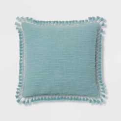 Euro Textured Slub Tassel Decorative Throw Pillow - Threshold™ -Decor House GUEST 1844d88a 7ae3 429a 8a24 992975e4da74