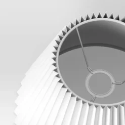 Small Pleated Lamp Shade White - Threshold™: Empire Shape, Cotton/Nylon, 7" H -Decor House GUEST 1863adae ab08 4eaf a6fa f647a3c5cf19