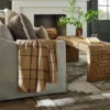Plaid Gauze Throw Blanket With Frayed Edges Brown - Threshold™ Designed With Studio McGee -Decor House GUEST 1ba437a3 a8d8 49e7 900e bd25d8b0290c