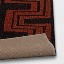 Geometric Area Rug Orange/Black - Threshold™ -Decor House GUEST 1bb4adaf 5828 4d1e 8aa4 d7e0b52e6c67