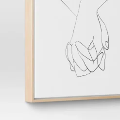 (Set Of 2) 16" X 20" Hands Framed Canvas - Threshold™: Modern Wall Art, Vertical Orientation, Sawtooth Back -Decor House GUEST 1e9b7e01 4f2d 4cd0 86c5 40b7396d1fcf