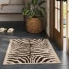 Washable Woven Zebra Accent Rug Black/Tan - Threshold™ -Decor House GUEST 1ef82405 bffa 433f af1f 587bc6f78e23