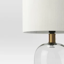 Glass Cylinder Mini Table Lamp With Open Base Clear - Threshold™ -Decor House GUEST 1f14c873 4b74 4c73 a623 c80d2dde31a2