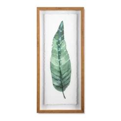 (Set Of 3) 28"x12" Framed Leaves Decorative Wall Art White - Threshold™ -Decor House GUEST 214fdd58 752e 4cd5 99b6 07b5a2d55b3e