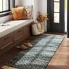 2'4"x7' Handloom Diamond Runner Rug Blue - Threshold™: Indoor Low Pile, Cotton & Jute, Entryway Or Kitchen Use -Decor House GUEST 21bdb336 48f0 49c3 bd63 ef6bca346398