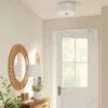 Glass Flush Mount Ceiling Light White - Threshold™ -Decor House GUEST 21ff8b6d 9582 42c8 8180 290ed268e1a3