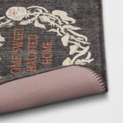 1'8"x2'10" Washable 'Home Sweet Haunted Home' Accent Rug - Threshold™ -Decor House GUEST 24967322 6367 4650 a198 4d0c198ce04e