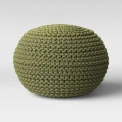 Cloverly Chunky Knit Pouf - Threshold -Decor House GUEST 24a7bfa9 549d 4ca6 8546 bc96f50f93fd