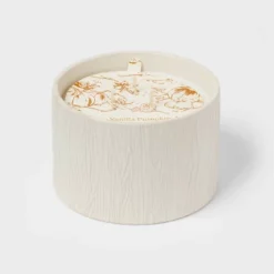 Textured Straight Side Ceramic Vanilla Pumpkin Candle White - Threshold™ -Decor House GUEST 2513be30 c0ea 4d62 a566 9d1244b0e247