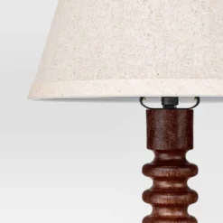 Mid Tone Wood Table Lamp - Threshold™ -Decor House GUEST 25ddf6c6 eaf9 4f96 84ca 2d7dda7899ad