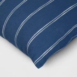 2pk Square Cotton Woven Stripe Throw Pillows Navy/Ivory - Threshold™ -Decor House GUEST 27c3ddce 6d0d 4acc 971c e2137ebcd1fe