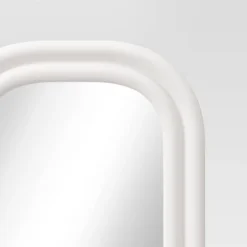 25"x65" Textured Floor Mirror White - Threshold™ -Decor House GUEST 2816bdf6 06cc 4334 90f0 ab7752e6b3ac