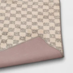 2'6"x4' Checkerboard Plush Accent Rug - Threshold™ -Decor House GUEST 2ab6dcc8 905b 4d18 a009 496b9ef60c35