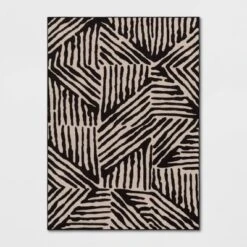 Abstract Lines Rug Black/Tan - Threshold™ -Decor House GUEST 2b3b14d6 1781 4d26 a5bb 3e2956f51323