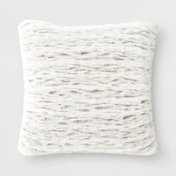 Tipped Snow Leopard Faux Fur Square Throw Pillow - Threshold™ -Decor House GUEST 2d6b054d 8586 4936 9957 35da08081dea