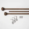 Wood Knob Curtain Rod - Threshold 1 Wood Knob Curtain Rod - Threshold -Decor House GUEST 2e209489 976f 4d33 b602 6d21c3ba4bf3