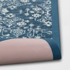 Vintage Print Comfort Rug Blue - Threshold™ -Decor House GUEST 2f4d2ac9 00f5 42f5 a160 ae82fb4083c6