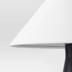 Ceramic Table Lamp With Tapered Shade Black (Includes LED Light Bulb) - Threshold™ -Decor House GUEST 2f5353b0 5f4d 45e5 8276 0f240a50e418