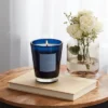 Colored Vase Glass With Dustcover Marine Moss Candle Blue - Threshold™ -Decor House GUEST 2f99e073 faf1 4938 b1be a919925379ce