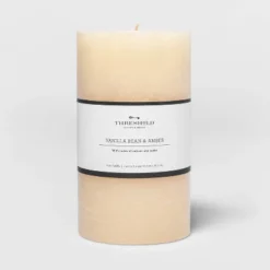 Pillar Vanilla Bean And Amber Candle - Threshold™ -Decor House GUEST 311acfd4 ed2f 4111 b923 395ad3b6df96