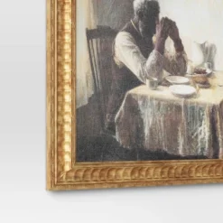 20" X 16" The Thankful Poor By Henry Ossawa Tanner Vintage Framed Wall Cotton Canvas Gold - Threshold™ -Decor House GUEST 323db025 289f 490e 9753 d74ddd454148