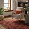 Geometric Area Rug Orange/Black - Threshold™ -Decor House GUEST 33676dd4 3257 4f6c 80d2 a01ee8caf6ef