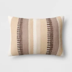 Ombre Striped Lumbar Throw Pillow - Threshold™ -Decor House GUEST 3474b03c 3aa2 4135 ae43 bb643cc4c6cc