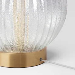 Small Ribbed Glass Lamp Base Clear - Threshold™ -Decor House GUEST 3afd392d 594c 4005 9b08 cc2e50aa3c8c