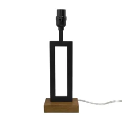 Weston Window Small Lamp Base Black - Threshold™: Modern Rectangle, No Assembly Required, ETL Listed -Decor House GUEST 3cfd56e6 2f46 4ea2 bad2 90d01513285f