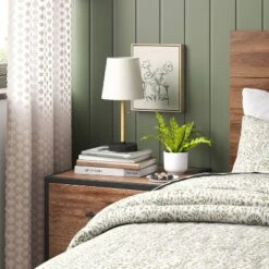 Mini Rattan Wrap Stick Table Lamp Black - Threshold™