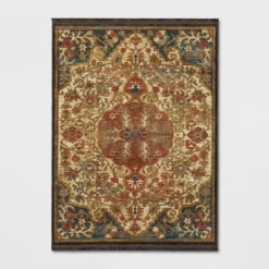 Floral Woven Medallion Persian Rug - Threshold -Decor House GUEST 3eb86cbc 044a 4e0d ad92 c20f1928d94e