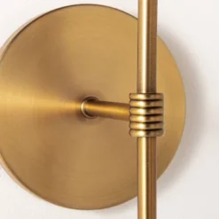 Metal Sconce Wall Light (Includes LED Light Bulb) Brass - Threshold™ Designed With Studio McGee: Dimmable, Plug-In, ETL Listed 9 Metal Sconce Wall Light (Includes LED Light Bulb) Brass - Threshold™ Designed With Studio McGee: Dimmable, Plug-In, ETL Listed -Decor House GUEST 4167d74d ee75 456d 9e71 89fbe21c8248