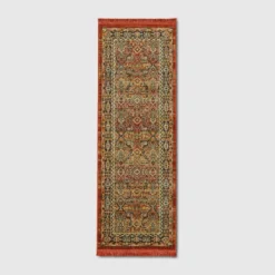 Damask Woven Persian With Fringe Rug - Threshold -Decor House GUEST 44fe94c6 139c 4b1c 8b34 9fa50a22133e