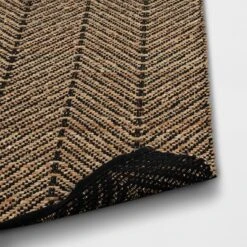 2'4"x7' Handloom Chevron Runner Rug Black - Threshold™: Jute & Cotton, Indoor, Abstract Pattern, OEKO-TEX Certified 7 2'4"x7' Handloom Chevron Runner Rug Black - Threshold™: Jute & Cotton, Indoor, Abstract Pattern, OEKO-TEX Certified -Decor House GUEST 497825e4 2e4a 4747 9f62 e43a214a64f5