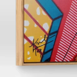 30" X 30" Pattern Portrait By Adekunle Adeleke Framed Wall Canvas - Threshold™ -Decor House GUEST 49b2e441 5288 474d b0bf 3d184c79c530