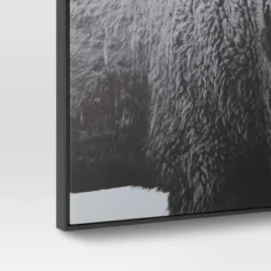 47"x24" Buffalo Wall Canvas Black - Threshold™ -Decor House GUEST 4b5c71ad 74df 4ba6 9995 eaa2fe564aa3