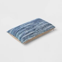 Oversized Lumbar Woven Pillow Blue - Threshold™ -Decor House GUEST 4b9ab3e9 14ba 4e8c 8796 57530109c0d9